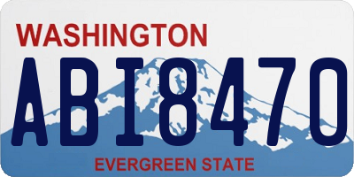 WA license plate ABI8470