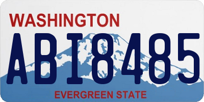 WA license plate ABI8485