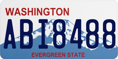 WA license plate ABI8488