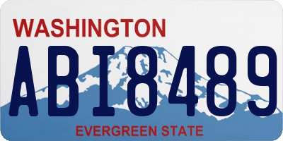 WA license plate ABI8489