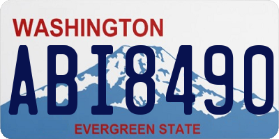 WA license plate ABI8490