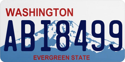 WA license plate ABI8499