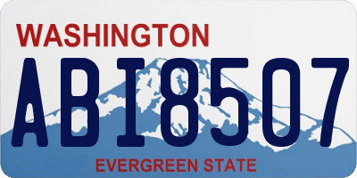 WA license plate ABI8507