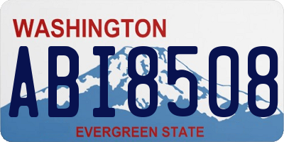 WA license plate ABI8508