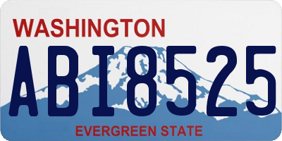 WA license plate ABI8525