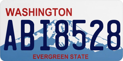 WA license plate ABI8528
