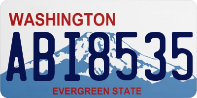 WA license plate ABI8535
