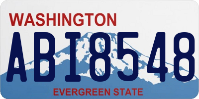 WA license plate ABI8548