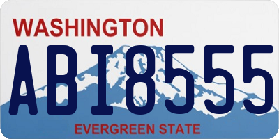 WA license plate ABI8555