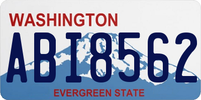 WA license plate ABI8562