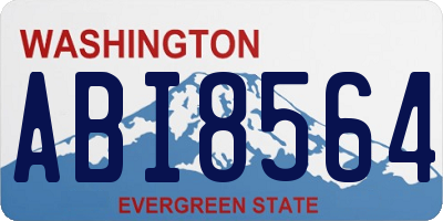 WA license plate ABI8564