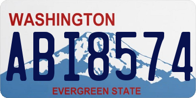 WA license plate ABI8574