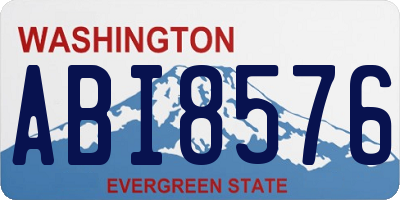 WA license plate ABI8576