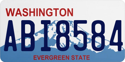 WA license plate ABI8584