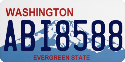 WA license plate ABI8588