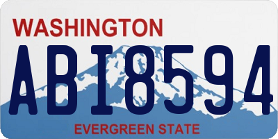 WA license plate ABI8594