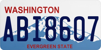 WA license plate ABI8607