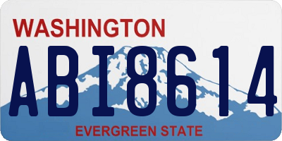 WA license plate ABI8614