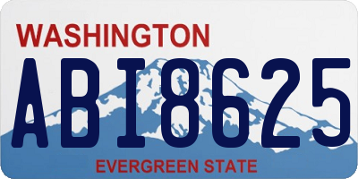 WA license plate ABI8625