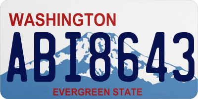 WA license plate ABI8643