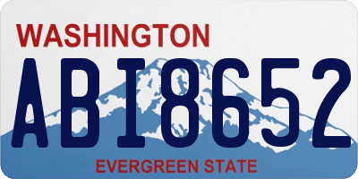 WA license plate ABI8652