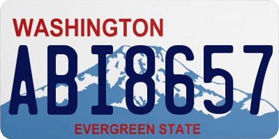 WA license plate ABI8657