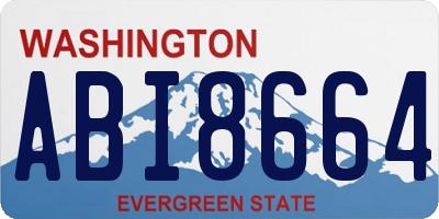WA license plate ABI8664
