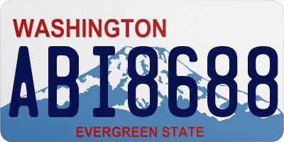 WA license plate ABI8688