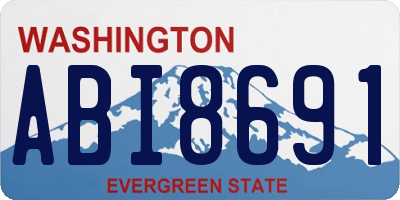 WA license plate ABI8691