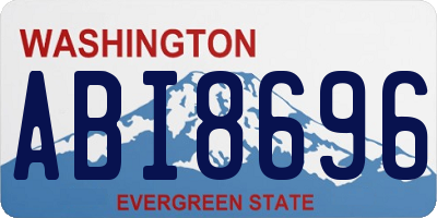 WA license plate ABI8696