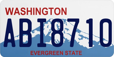 WA license plate ABI8710