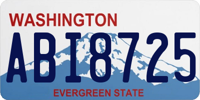 WA license plate ABI8725