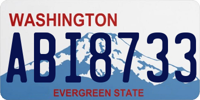 WA license plate ABI8733