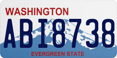 WA license plate ABI8738