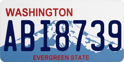 WA license plate ABI8739
