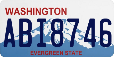 WA license plate ABI8746
