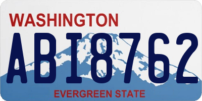 WA license plate ABI8762