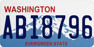 WA license plate ABI8796