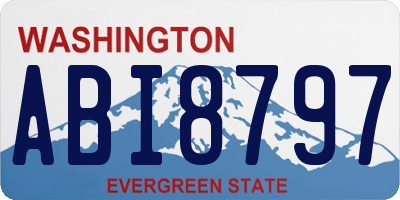 WA license plate ABI8797