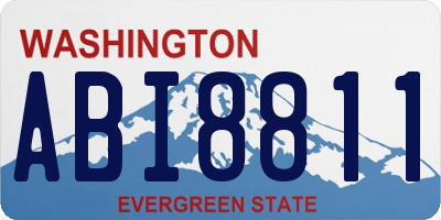 WA license plate ABI8811