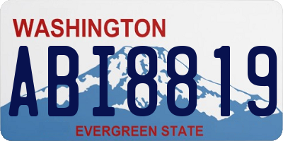 WA license plate ABI8819