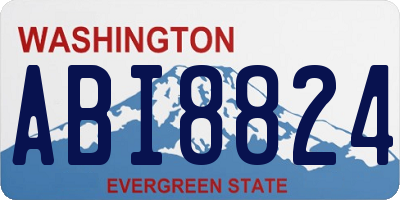 WA license plate ABI8824