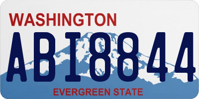 WA license plate ABI8844