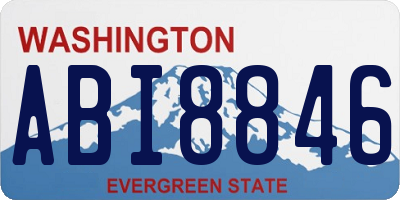 WA license plate ABI8846