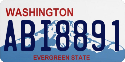 WA license plate ABI8891