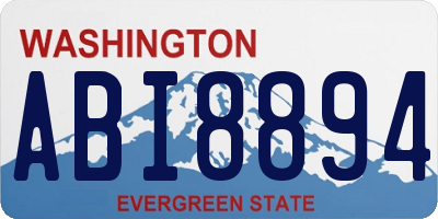 WA license plate ABI8894