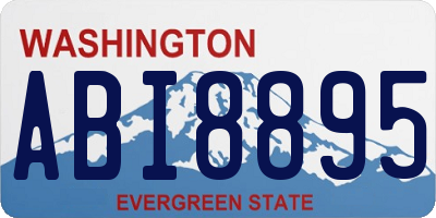 WA license plate ABI8895