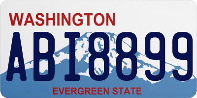 WA license plate ABI8899