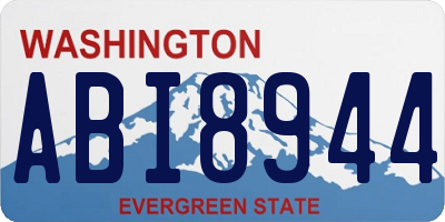 WA license plate ABI8944