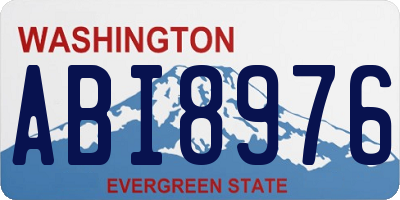 WA license plate ABI8976